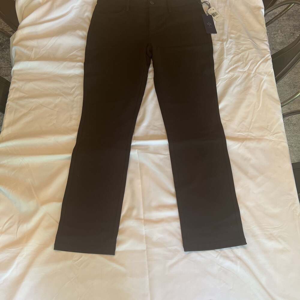 NYDJ Slim Trouser Ponte Pants in Brown